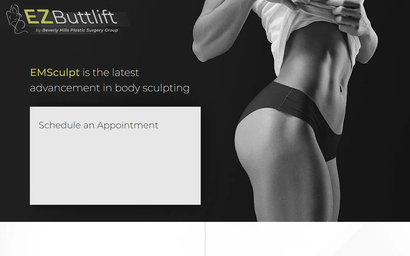 EZ ButtLift body sculpting website