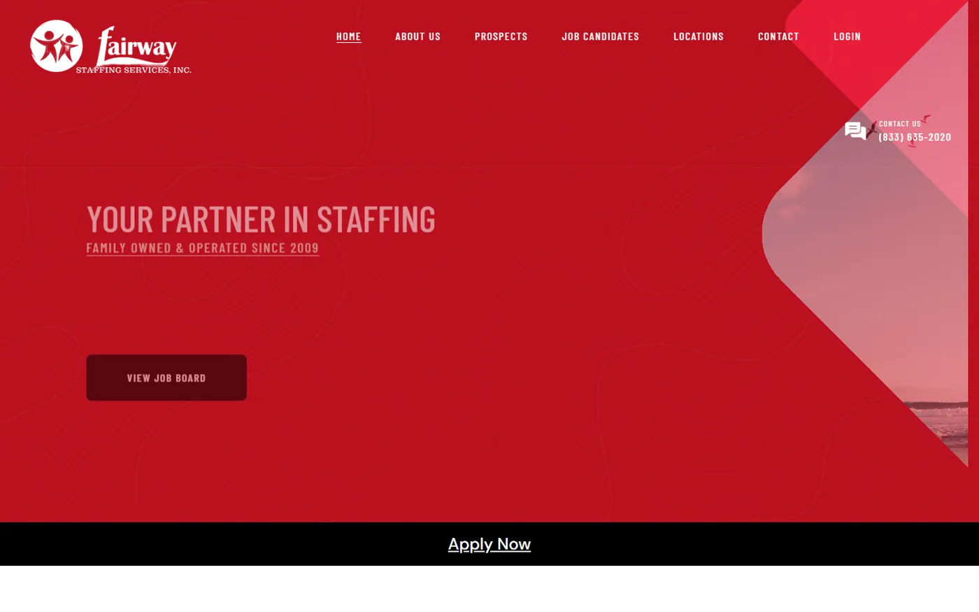 Fairway Staffing Services website
