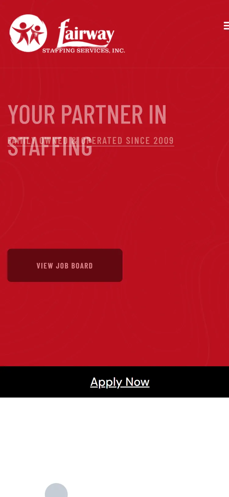Fairway Staffing website